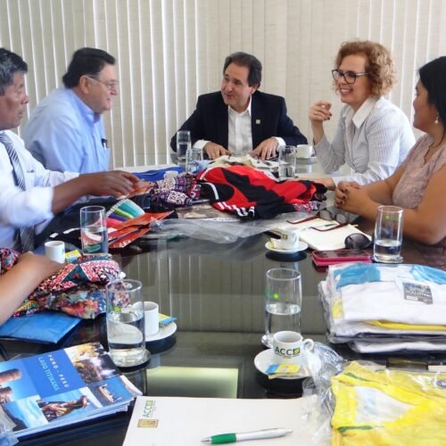 Comitiva de empresários peruanos visita a FACMAT