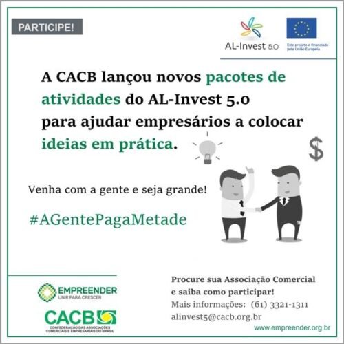 A gente paga metade: campanha estimula participação no AL-Invest 5.0