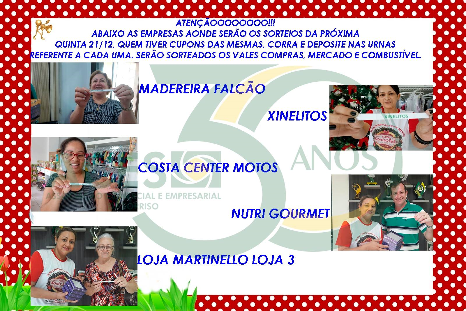 Quinto sorteio dos vale-compras - CAMPANHA DE NATAL