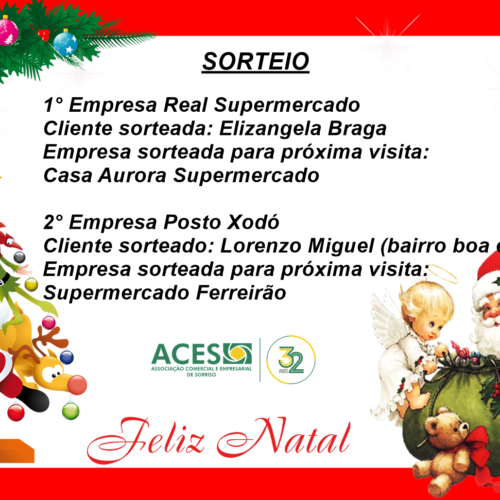 SORTEIO VALE COMPRAS – CAMPANHA DE NATAL