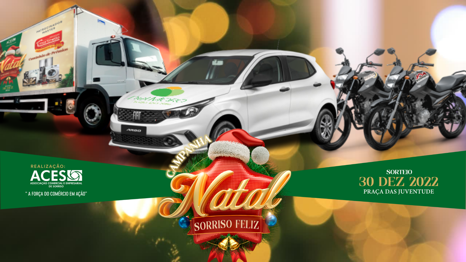 Tente sua sorte na Campanha Natal Sorriso Feliz 2022